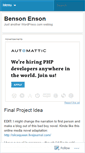 Mobile Screenshot of bensonenson.wordpress.com
