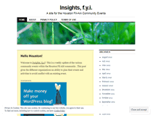 Tablet Screenshot of insightsfyi.wordpress.com