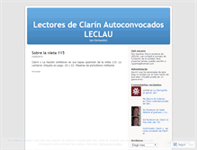 Tablet Screenshot of leclau.wordpress.com