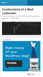 Mobile Screenshot of confessionsofamadlistmaker.wordpress.com
