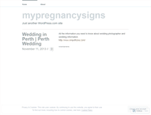 Tablet Screenshot of mypregnancysigns.wordpress.com