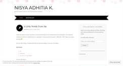 Desktop Screenshot of nisyaadhitia.wordpress.com