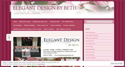 Desktop Screenshot of elegantdesignbybeth.wordpress.com