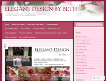 Tablet Screenshot of elegantdesignbybeth.wordpress.com