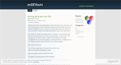 Desktop Screenshot of endevours.wordpress.com