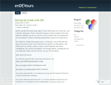 Tablet Screenshot of endevours.wordpress.com