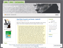 Tablet Screenshot of foucaultblog.wordpress.com