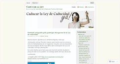 Desktop Screenshot of caducarlaley.wordpress.com