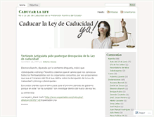 Tablet Screenshot of caducarlaley.wordpress.com