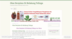 Desktop Screenshot of obatbenjolandibelakangtelingablog.wordpress.com