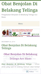Mobile Screenshot of obatbenjolandibelakangtelingablog.wordpress.com