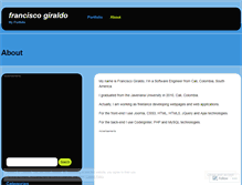 Tablet Screenshot of franciscogiraldo.wordpress.com