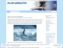 Tablet Screenshot of mujerydeporte.wordpress.com