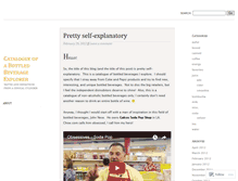 Tablet Screenshot of bottledbeverageexplorer.wordpress.com