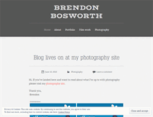 Tablet Screenshot of brendonbosworth.wordpress.com