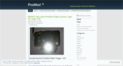 Desktop Screenshot of prodmod.wordpress.com