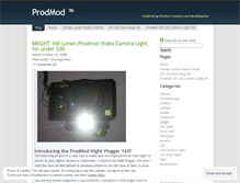 Tablet Screenshot of prodmod.wordpress.com