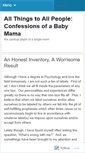 Mobile Screenshot of confessionsofababymama.wordpress.com