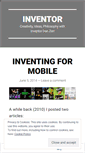 Mobile Screenshot of inventor.wordpress.com