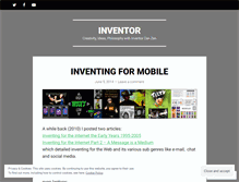 Tablet Screenshot of inventor.wordpress.com