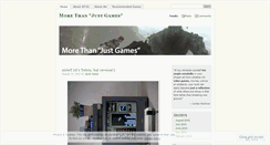 Desktop Screenshot of morethanjustgames.wordpress.com