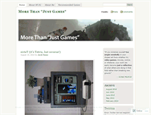 Tablet Screenshot of morethanjustgames.wordpress.com