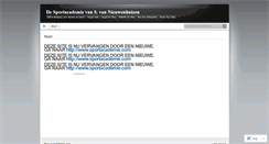 Desktop Screenshot of desportacademie.wordpress.com