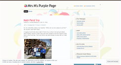 Desktop Screenshot of mrsmpurplepage.wordpress.com