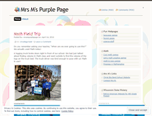 Tablet Screenshot of mrsmpurplepage.wordpress.com