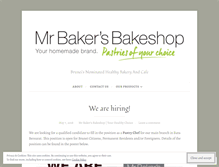 Tablet Screenshot of mrbakersbakeshop.wordpress.com