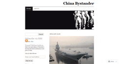 Desktop Screenshot of chinabystander.wordpress.com