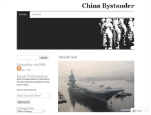Tablet Screenshot of chinabystander.wordpress.com