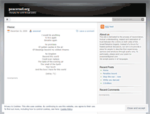 Tablet Screenshot of peacerael.wordpress.com