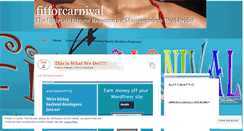 Desktop Screenshot of fitforcarnival.wordpress.com