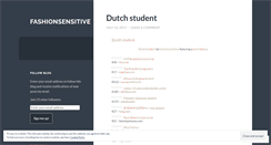 Desktop Screenshot of fashionsensitive.wordpress.com