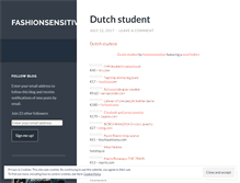 Tablet Screenshot of fashionsensitive.wordpress.com