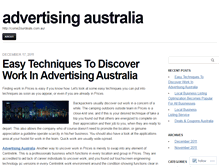 Tablet Screenshot of advertisingaustralia.wordpress.com