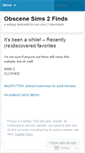 Mobile Screenshot of obscenefinds.wordpress.com