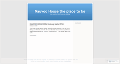 Desktop Screenshot of nauvoohouse.wordpress.com