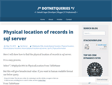 Tablet Screenshot of dotnetqueries.wordpress.com