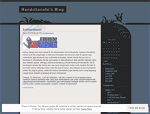 Tablet Screenshot of hendritanoto.wordpress.com