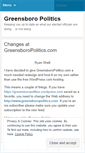 Mobile Screenshot of greensboropolitics.wordpress.com