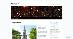 Desktop Screenshot of alovesj.wordpress.com