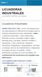 Mobile Screenshot of licuadorasindustriales.wordpress.com