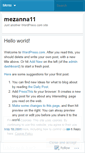 Mobile Screenshot of mezanna11.wordpress.com