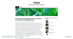 Desktop Screenshot of haslab.wordpress.com