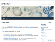 Tablet Screenshot of nindnature.wordpress.com