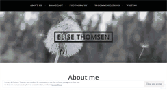 Desktop Screenshot of elisethomsen.wordpress.com