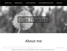 Tablet Screenshot of elisethomsen.wordpress.com