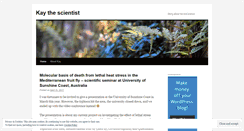 Desktop Screenshot of kaythescientist.wordpress.com